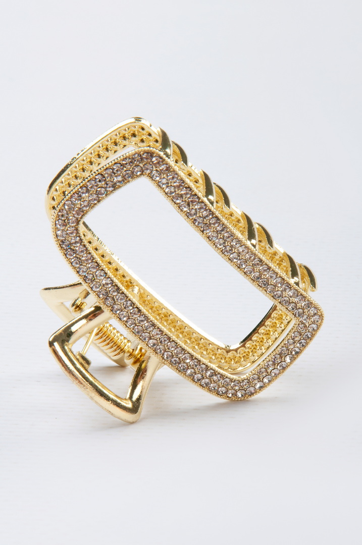 Краб "ПРЯМОКУТНИЙ" з блискучими камінцями